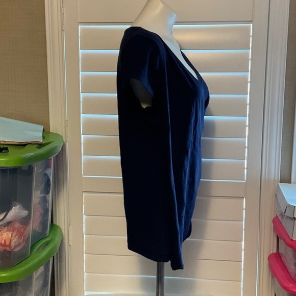 Merona Deep Blue Women's Blouse - Picture 2 of 4